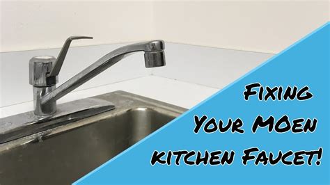 how to fix a moen faucet|Moen Style Kitchen Faucet Repair And Rebuild